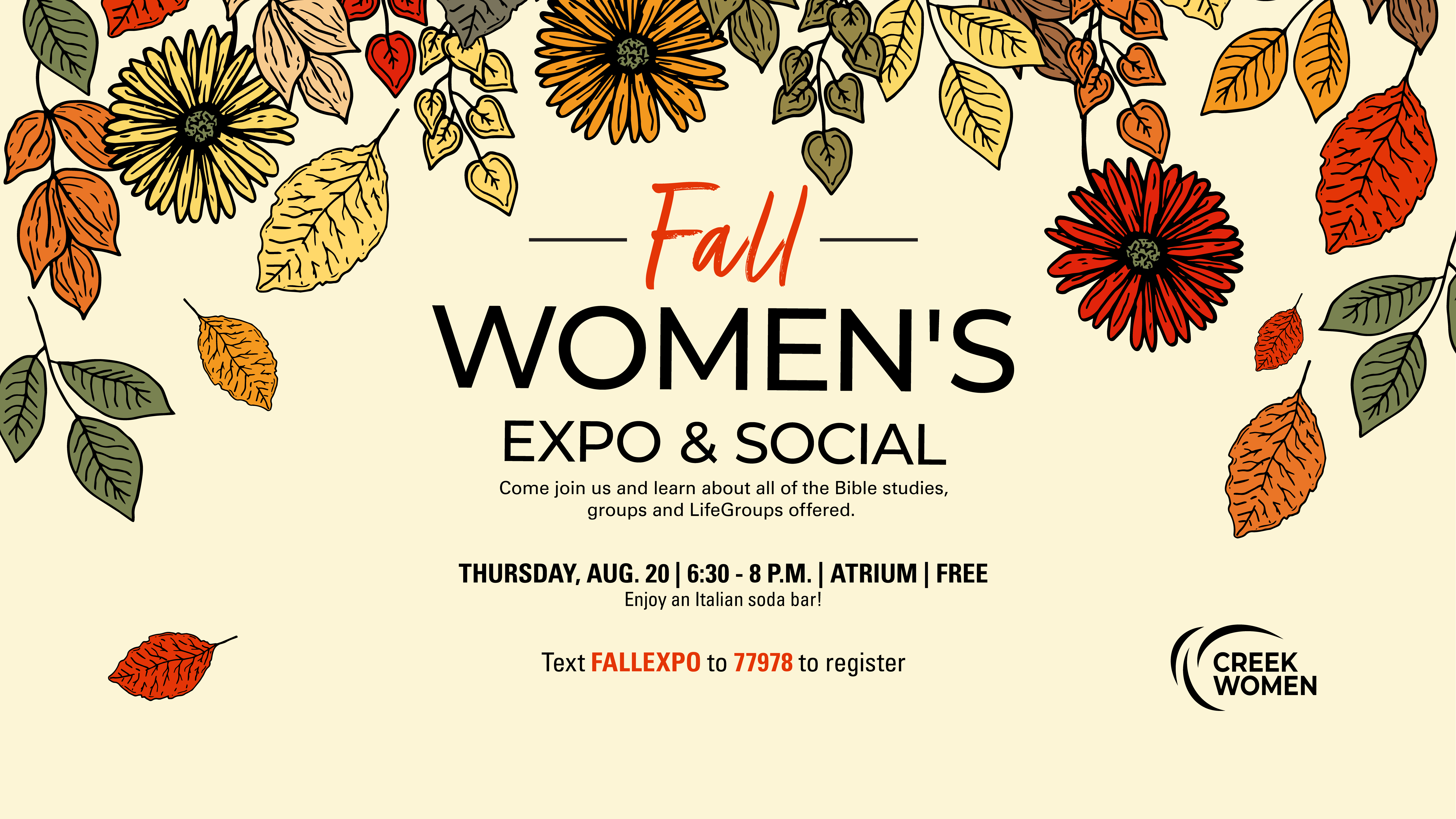 Cottonwood Creek Church - Creek Women Fall Expo