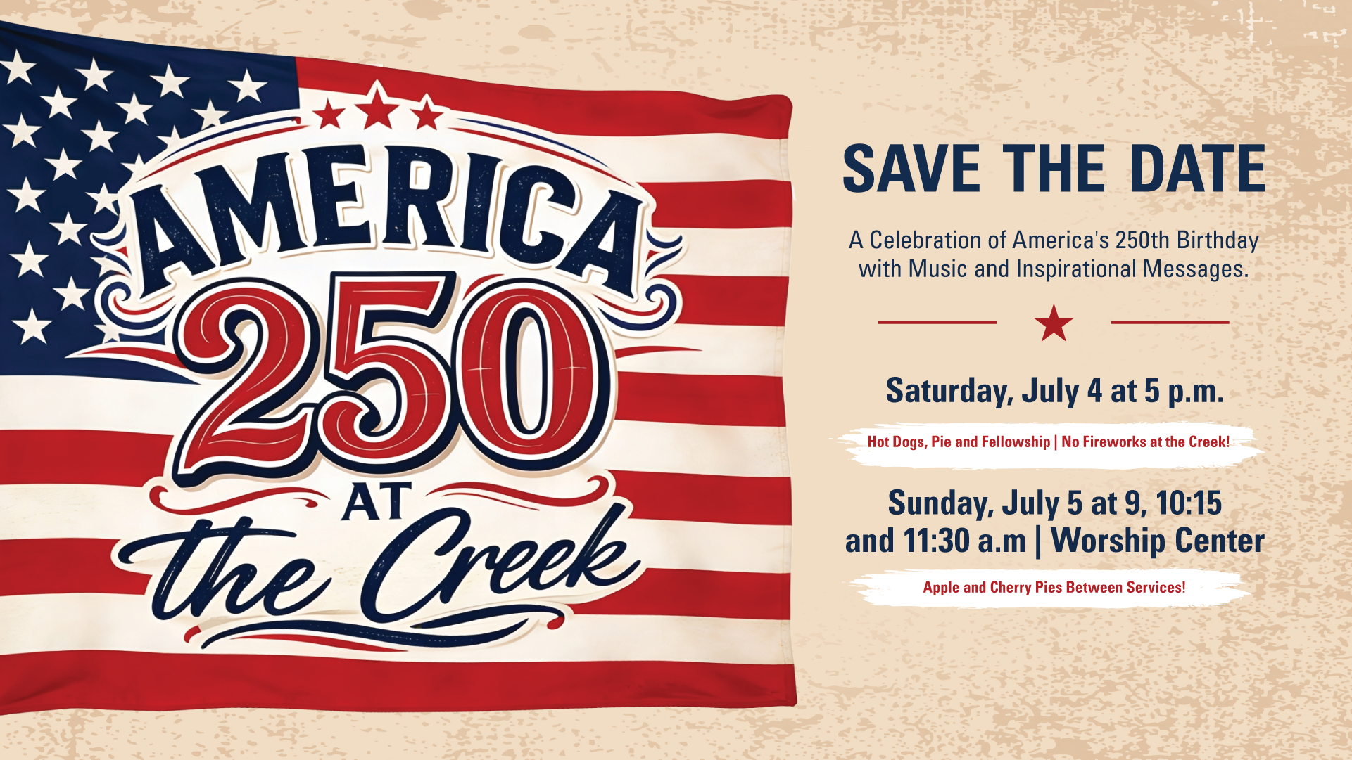 Cottonwood Creek - America 250 at the Creek