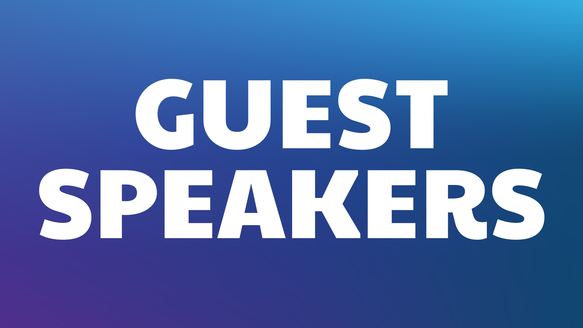 Cottonwood Creek - Guest Speakers Series